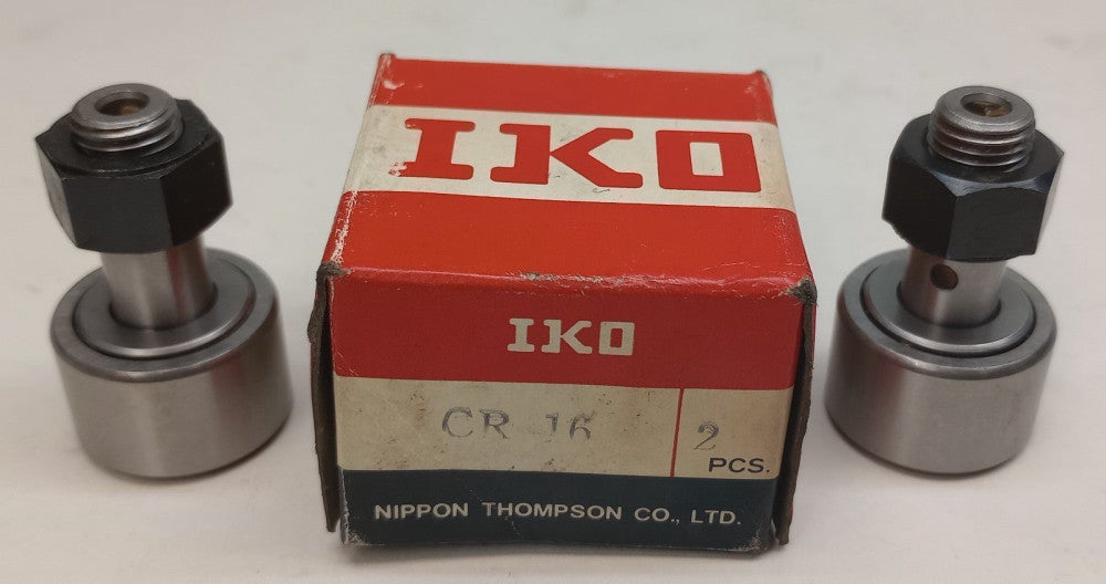IKO CR16 Cam follower 1.0000in Roller Dia 0.6250in Roller Width (Pack of 2)