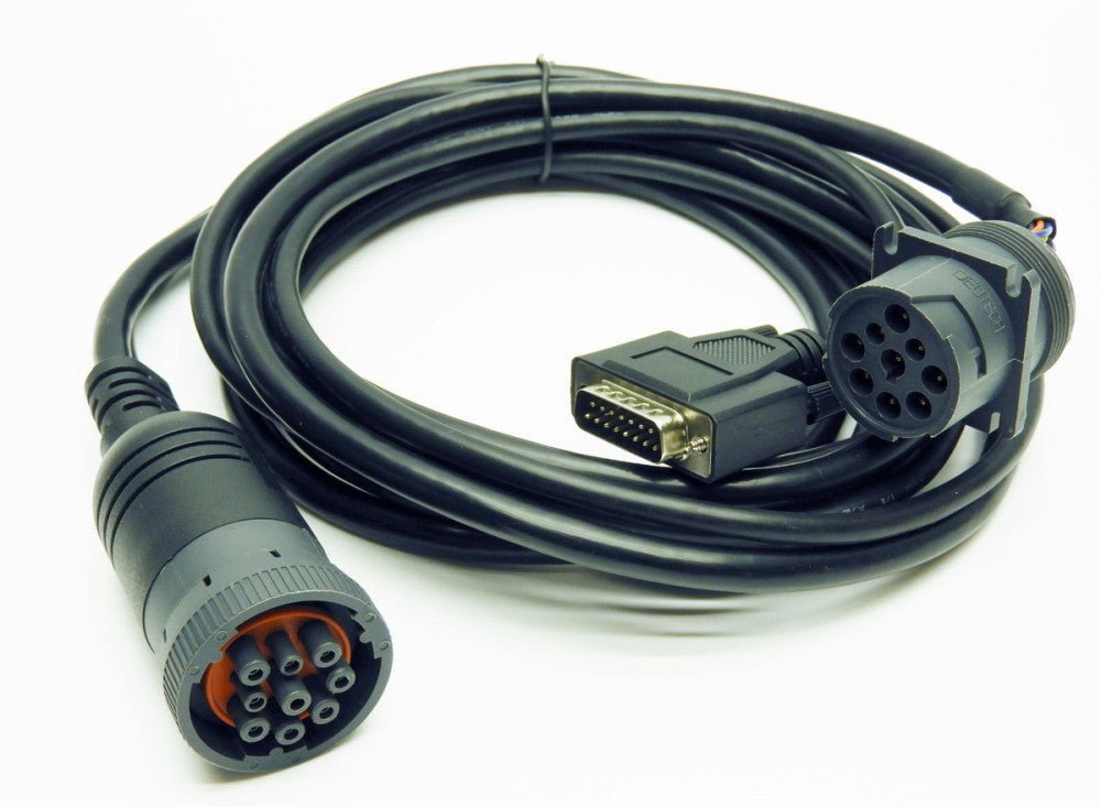 Deutsch GMR-CAB-040110 9-Pin Male/Female w/ DB15 Male 8ft New