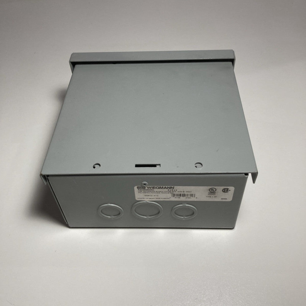 Wiegmann Electric RSC080804RC 8in x8in x4in Outdoor Screw Cover Junction Box