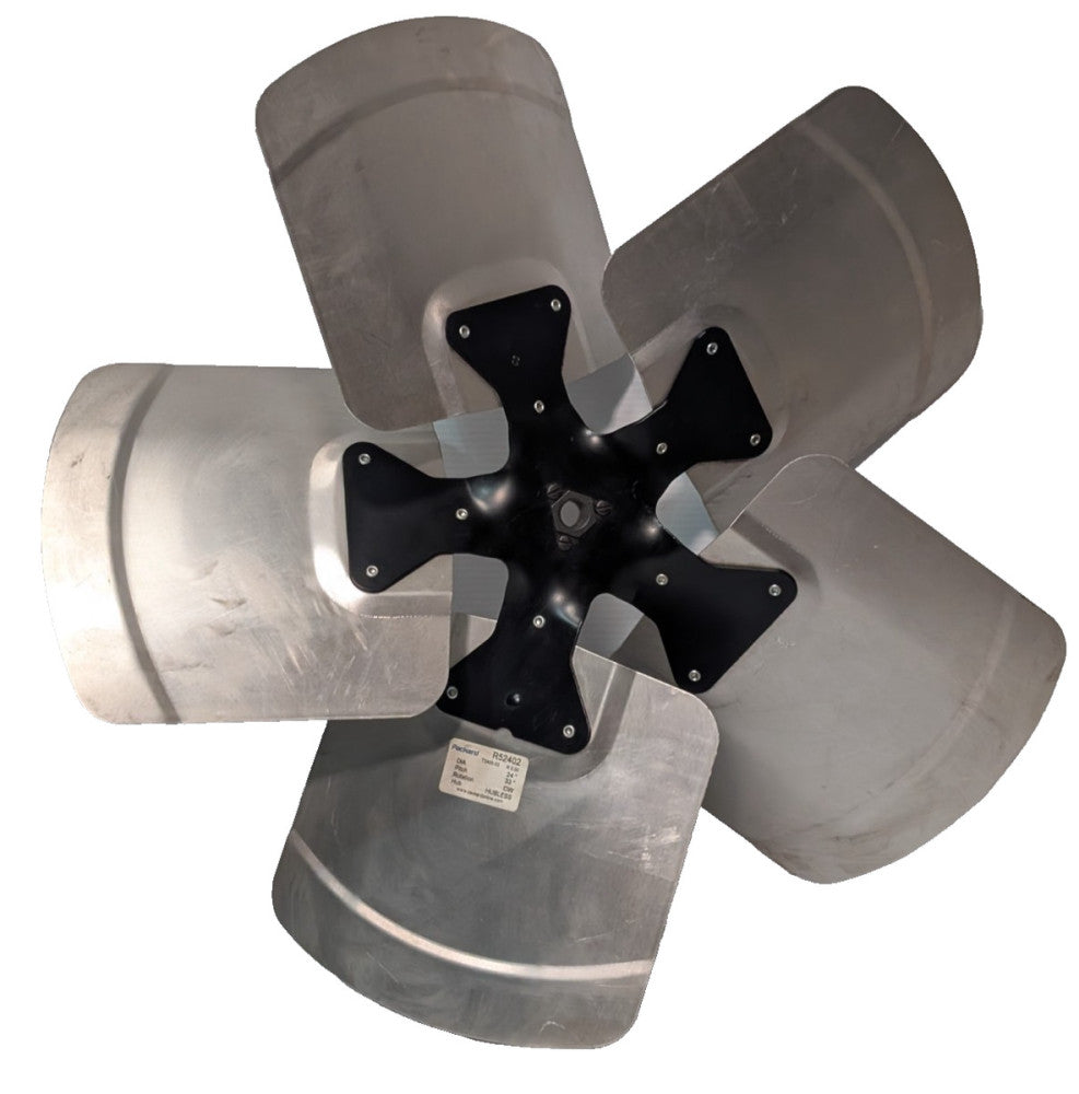 Packard R52402 5-blade fan blade, 24" diameter, 33° pitch, clockwise, hubless