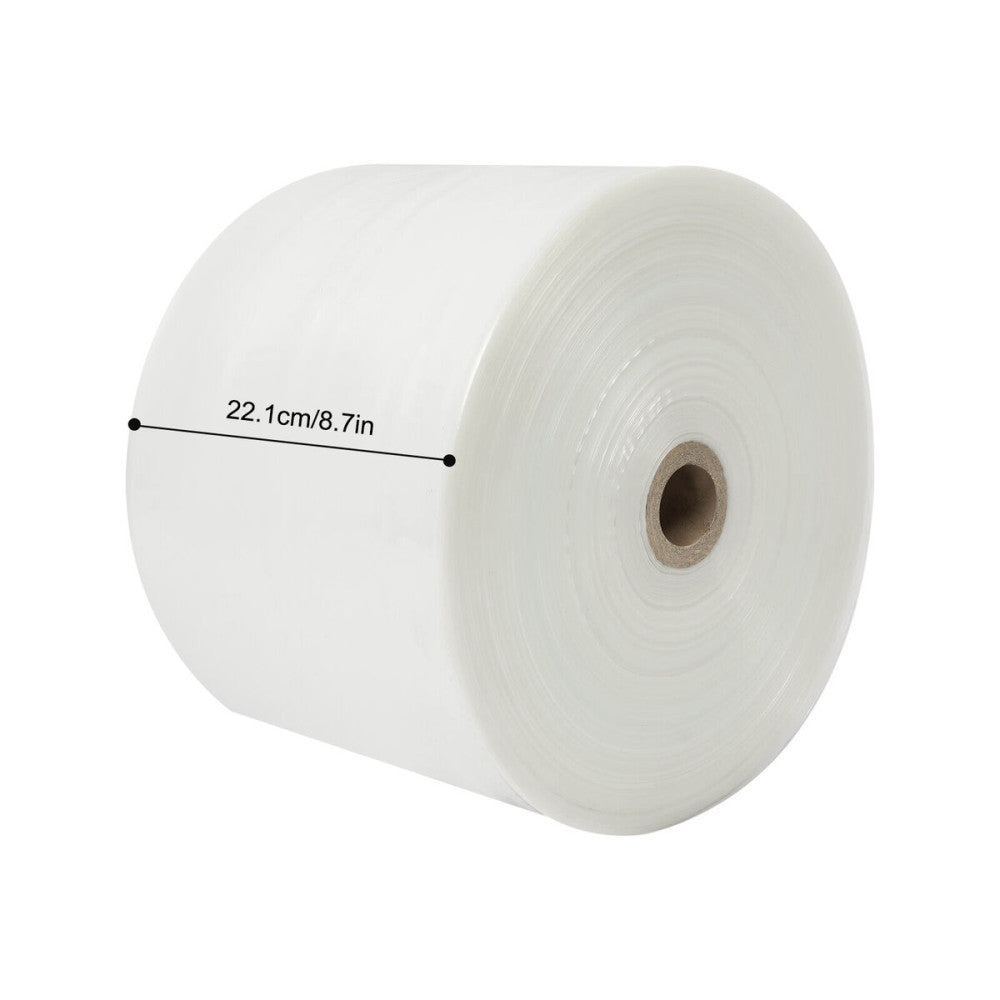 Clear Poly Tubing Roll 880m x 22cm Plastic Roll to Make Impulse Heat Sealer Bags