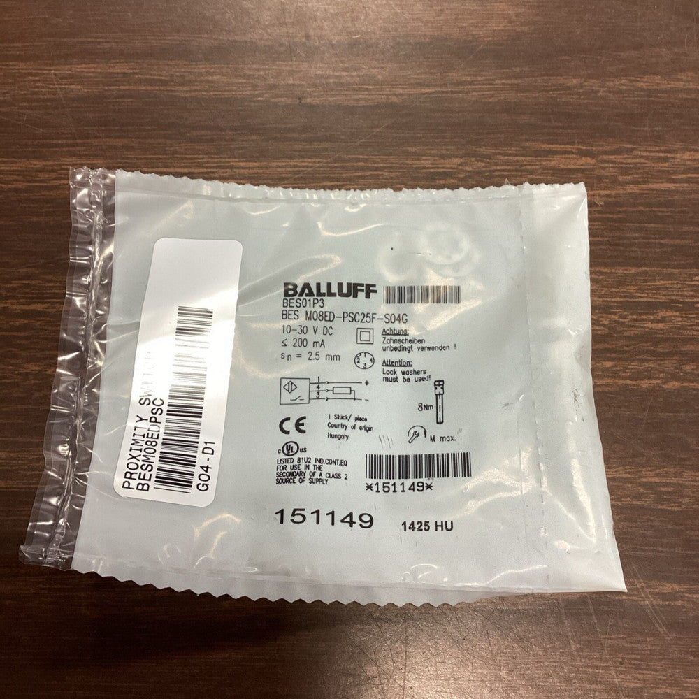 BALLUFF BES01P3 Proximity Switch