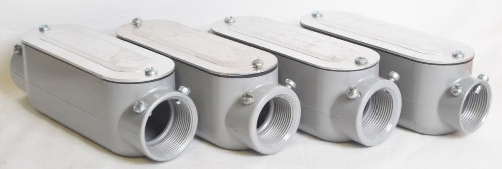 4 Count Conduit Bodies 1-1/4" Threaded w/ Covers E121488