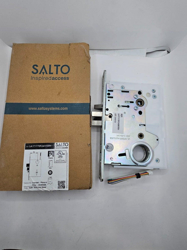 Salto LA1T1770F24IMSRH Handle-Privacy Door -Override Satin Finish