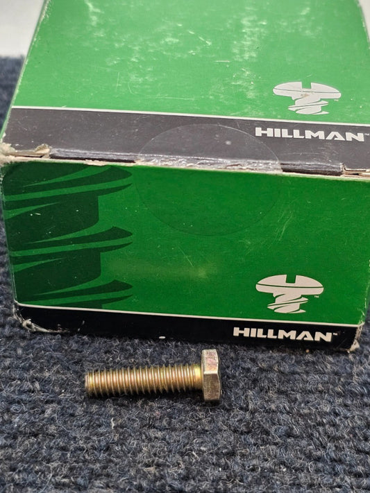 (100 PCS) Hillman 220015: 1/4-20" x 1" Grade 8 Hex Head Cap Screws Course Thread