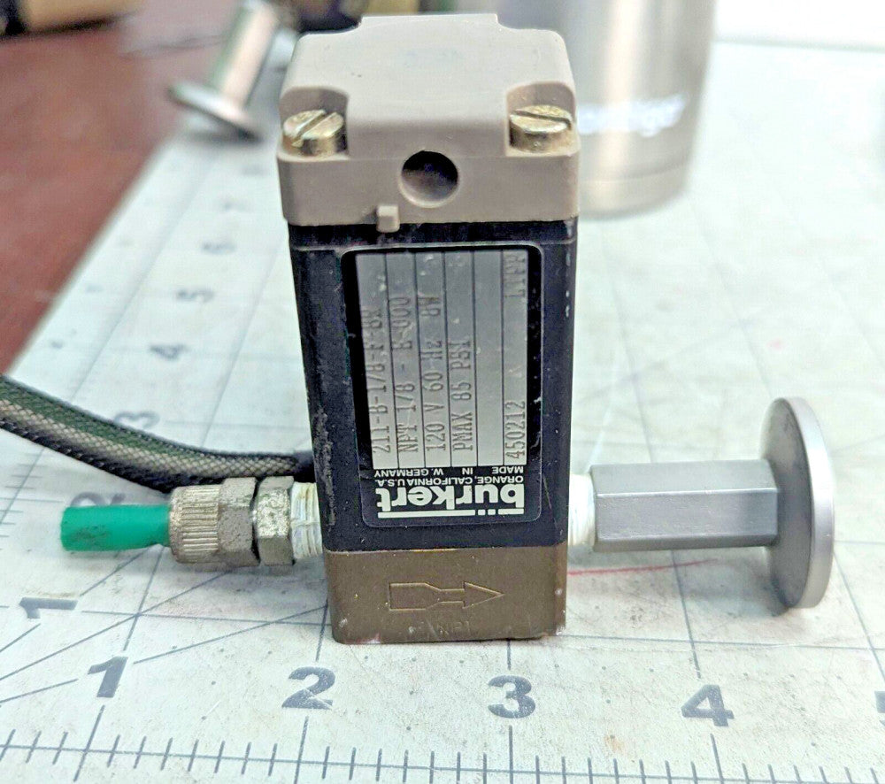1/8” NPT 2-WAY VALVE SOLENOID 120V 60Hz 8W 85psi WORKING PULL [B2BB