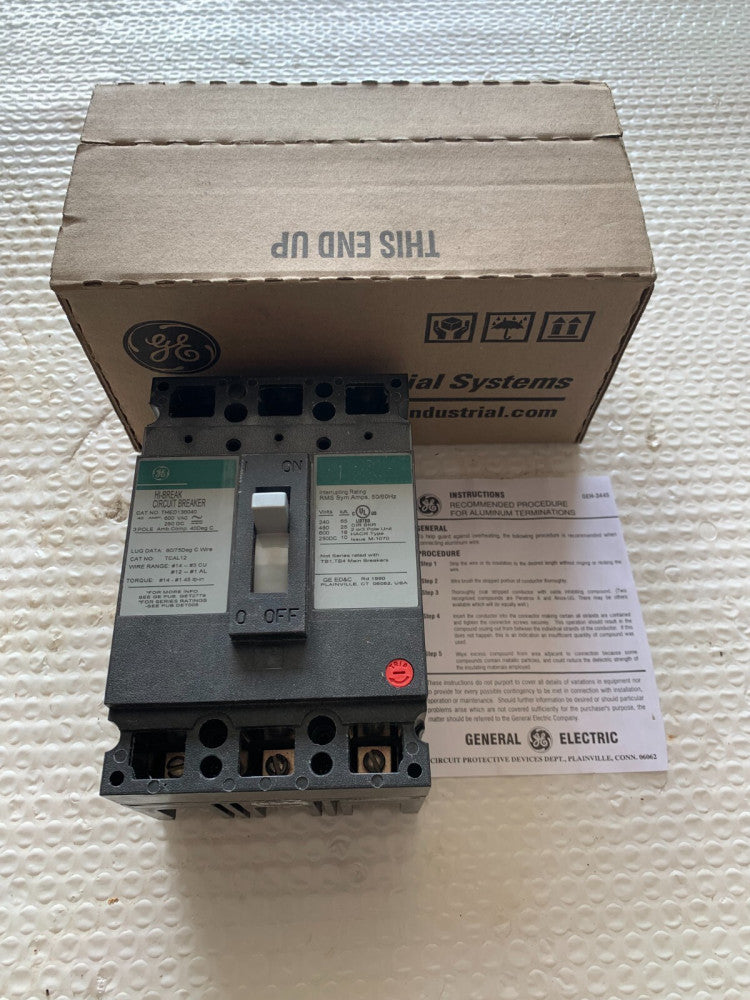 NEW IN BOX GENERAL ELECTRIC 3 POLE 40AMP THED136040 CIRCUIT BREAKER THED136040WL