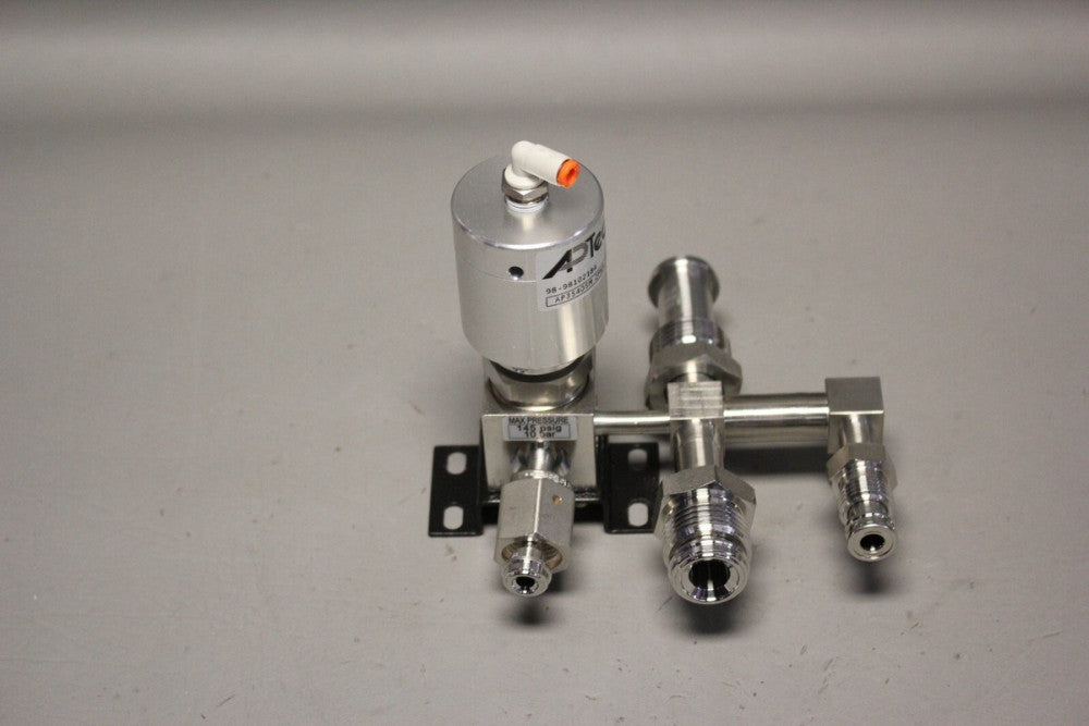 UNUSED APTECH STAINLESS DIAPHRAGM VALVE AP3540SM 2PWA TW4 TW4 145 PSIG 10 BAR