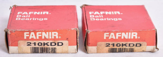 2 Count Fafnir Double Shielded Ball Bearings 210KDD  Factory Sealed