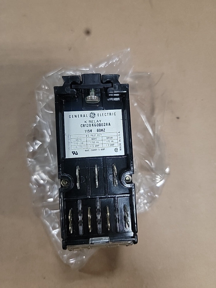 GENERAL ELECTRIC CR120K60002AA RELAY 115V NEW