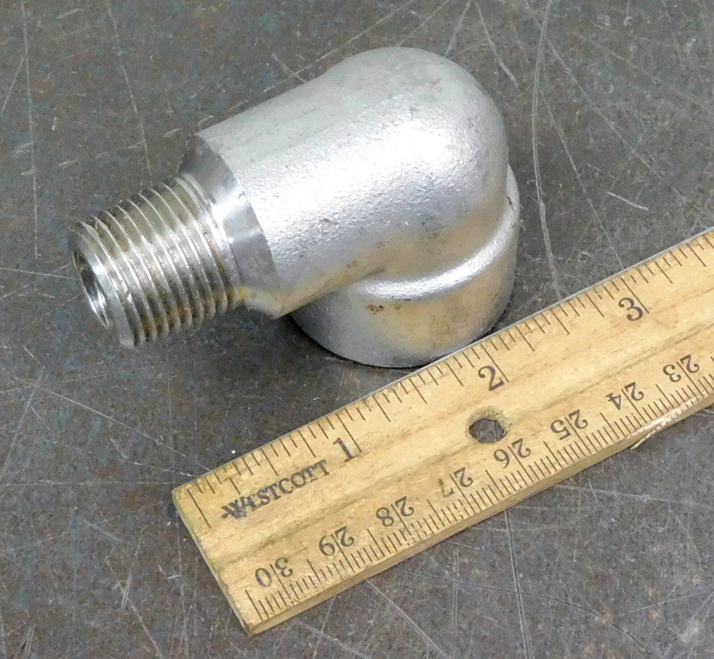 ISE - SA182F316 Stainless Steel 90° Street Elbow Fitting 1/2" x 1/2" NPT