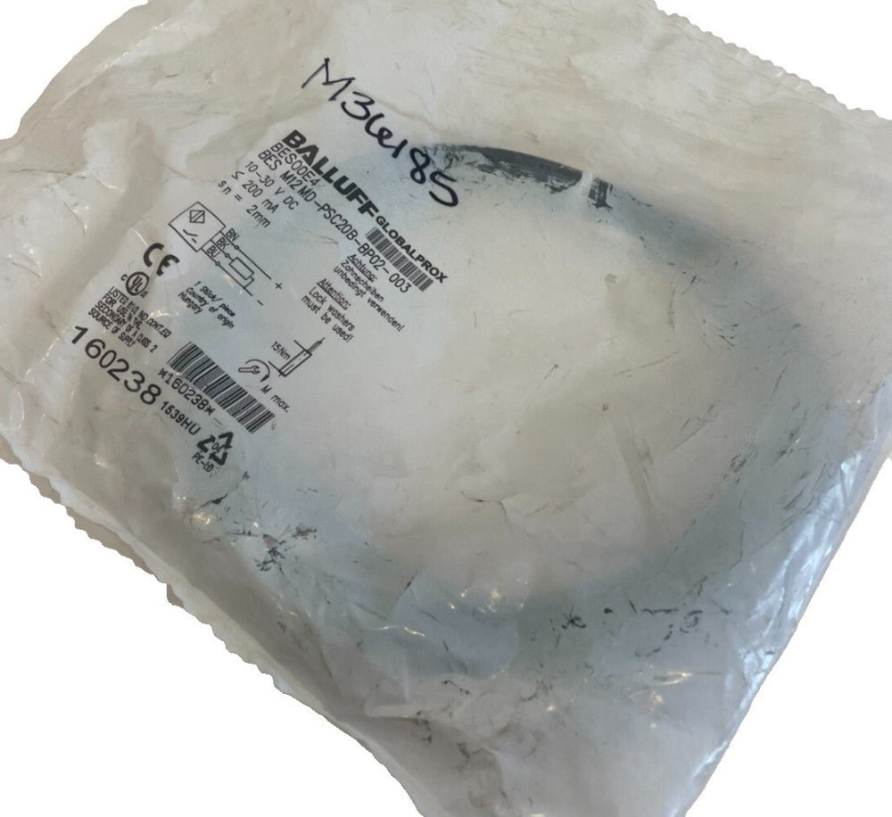 NEW BALLUFF BES M12MD-PSC20B-BP02-003 INDUCTIVE SENSOR BES M12MDPSC20BBP02003