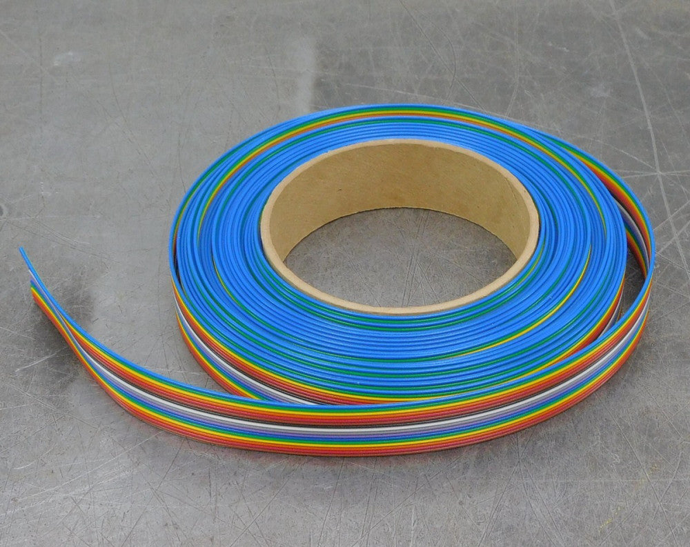 3M 3302/16 300SF Color Coded Flat Cable 28 AWG 29ft Length