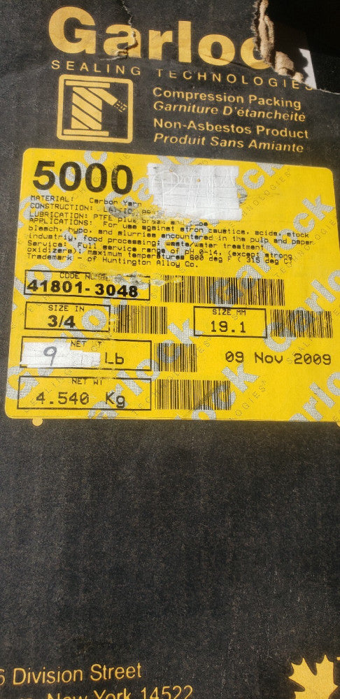 OEM Brand New Garlock 5000 3/4 inch  9 LBS 41801-3048 ( B1-2D)