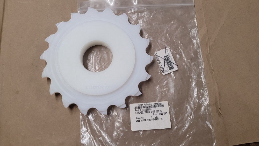 Bosch Packaging 8111326624 Starwheel Infeed 8.6PD 18T CW 5cc