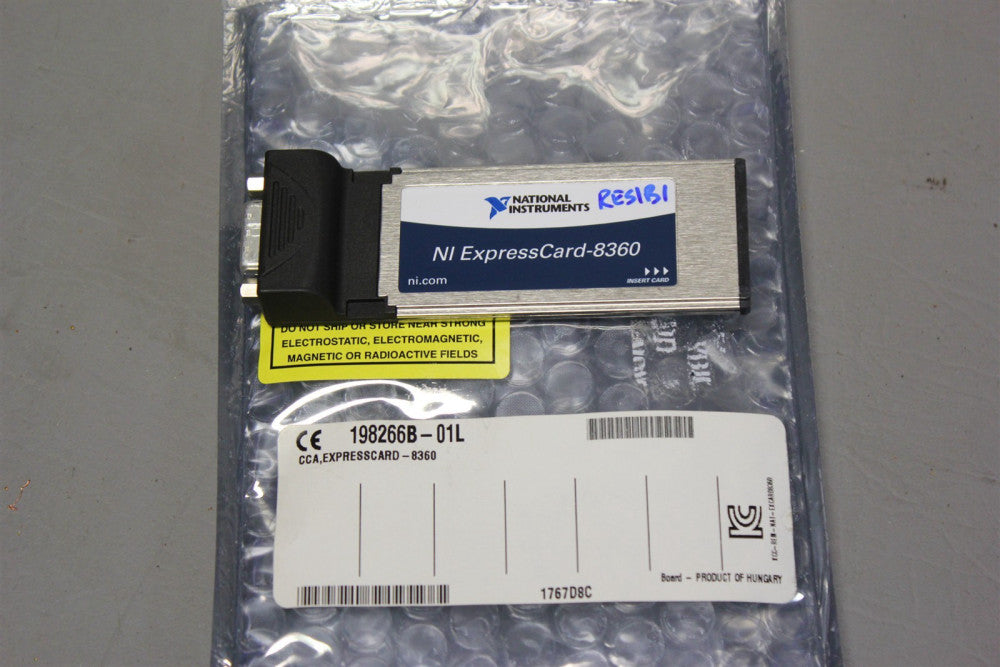 NATIONAL INSTRUMENTS MXI EXPRESS INTERFACE CARD EXPRESSCARD-8360 198266B-01L