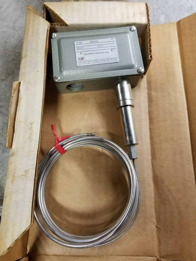 UNITED ELECTRIC E572B REMOTE BULB TEMPERATURE CONTROL RANGE -50+50ºF 120/250V
