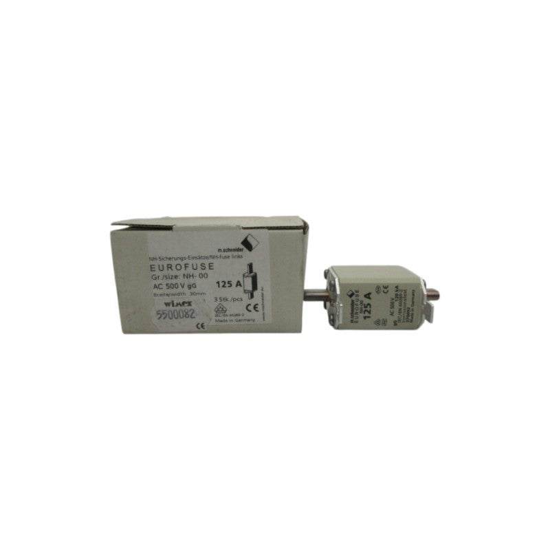 M. SCHNEIDER 370092 NH-00 500VAC 125A (PKG OF 3) NSMP