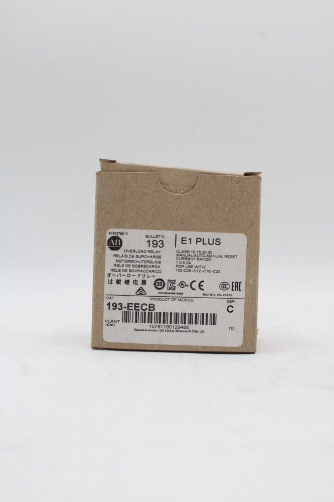 Allen-Bradley 193-EECB Overload Relay Unit
