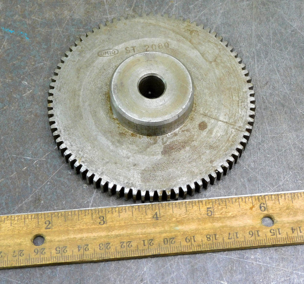 Ohio Gear ST2080 External Tooth Spur Gear 80 Teeth 1/2" Bore 4" Face DIA