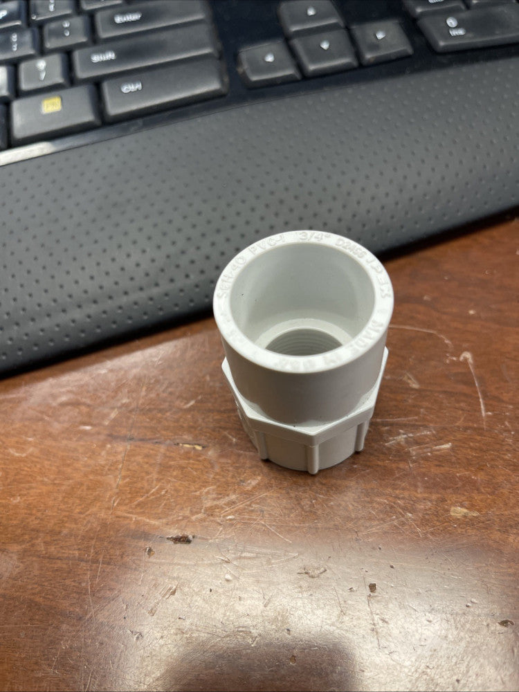 (10 PC LOT) IPEX SCH-40 PVC-1 3/4" THREADED FITTING / COUPLING, D2466 SHIPS FREE