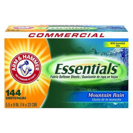 Arm & Hammer 33200-00102 Fabric Softener Sheets, Sheet, Mountain Rain Scent,