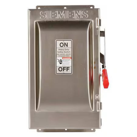 Siemens Hf322s Fusible, Safety Switch, Heavy Duty, 240 V, 3Pst