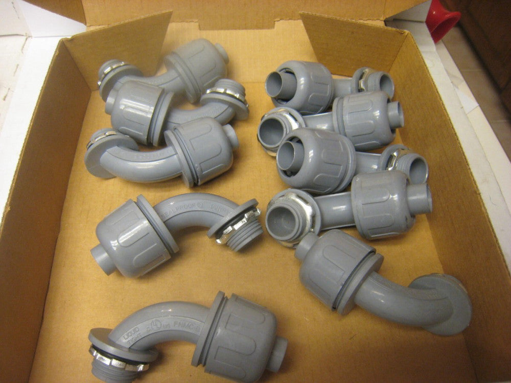 10   NMLT90100 Liquid Tight 90° Deg Non-Metallic Elbow 1/2" FNMC-B Gray QTY 10