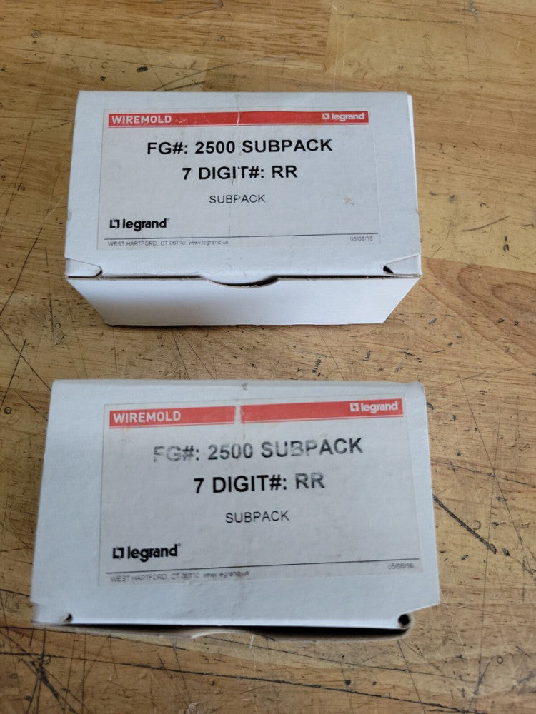 (1) WIREMOLD 2500SUBPACK