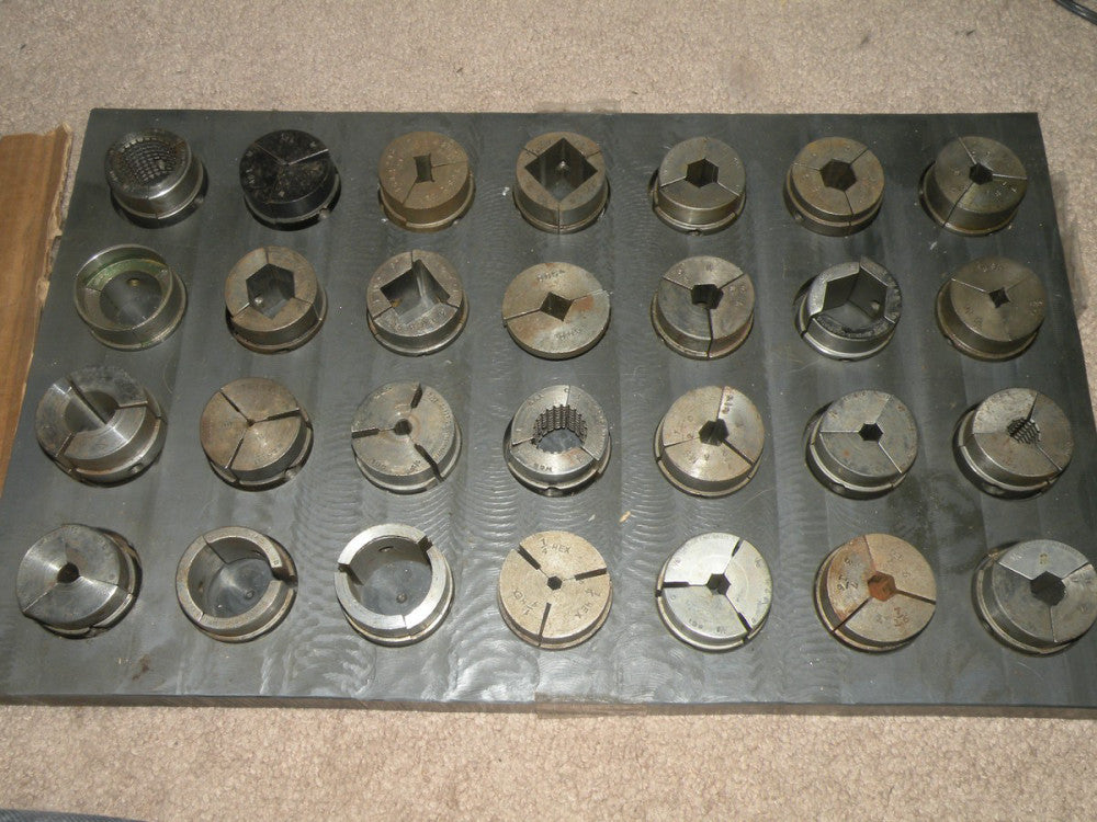 Collet Set 28 Collets Used in Rack