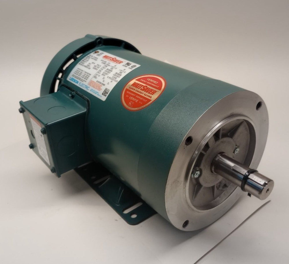 Leeson 121180.00 Used Electric Motor C145T17FK26E 3ph 1-1/2hp 208-230/460V 50/60