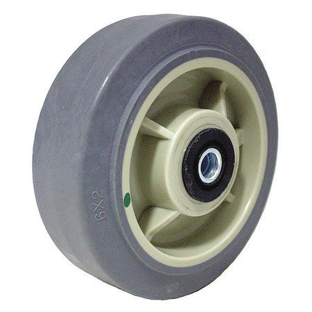 Zoro Select P-Rp-040X020/050R-Am Caster Wheel,4" Wheel Dia.,Beige Wheel