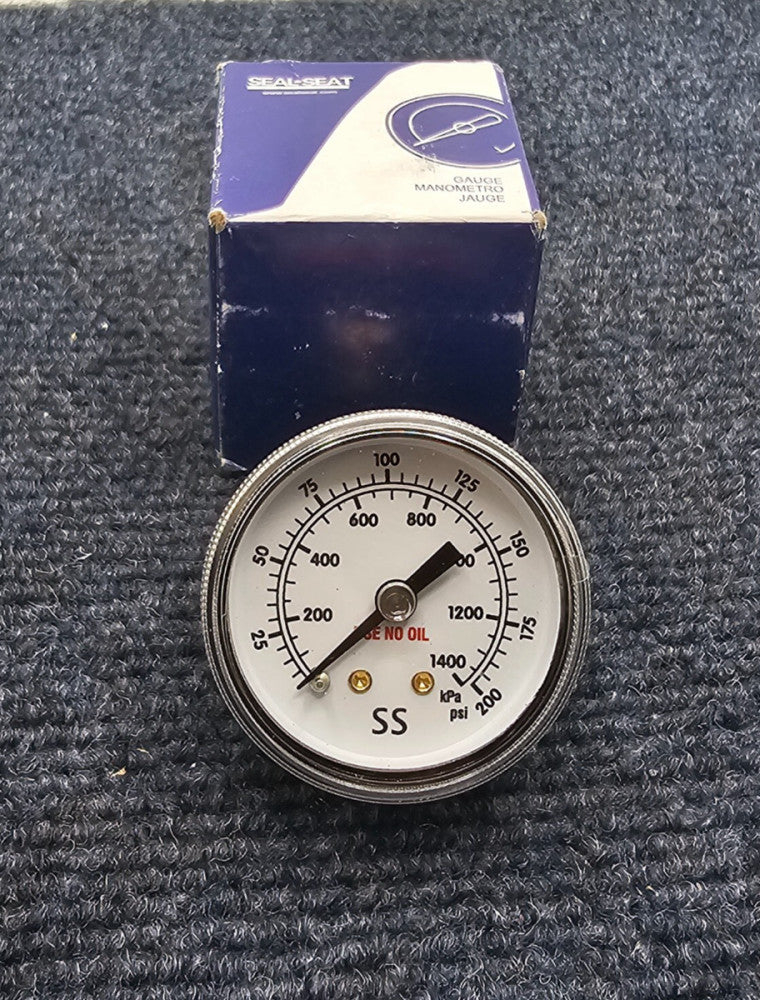 Seal-Seat V-5120 Gauge 1-1/2" x 200 PSI