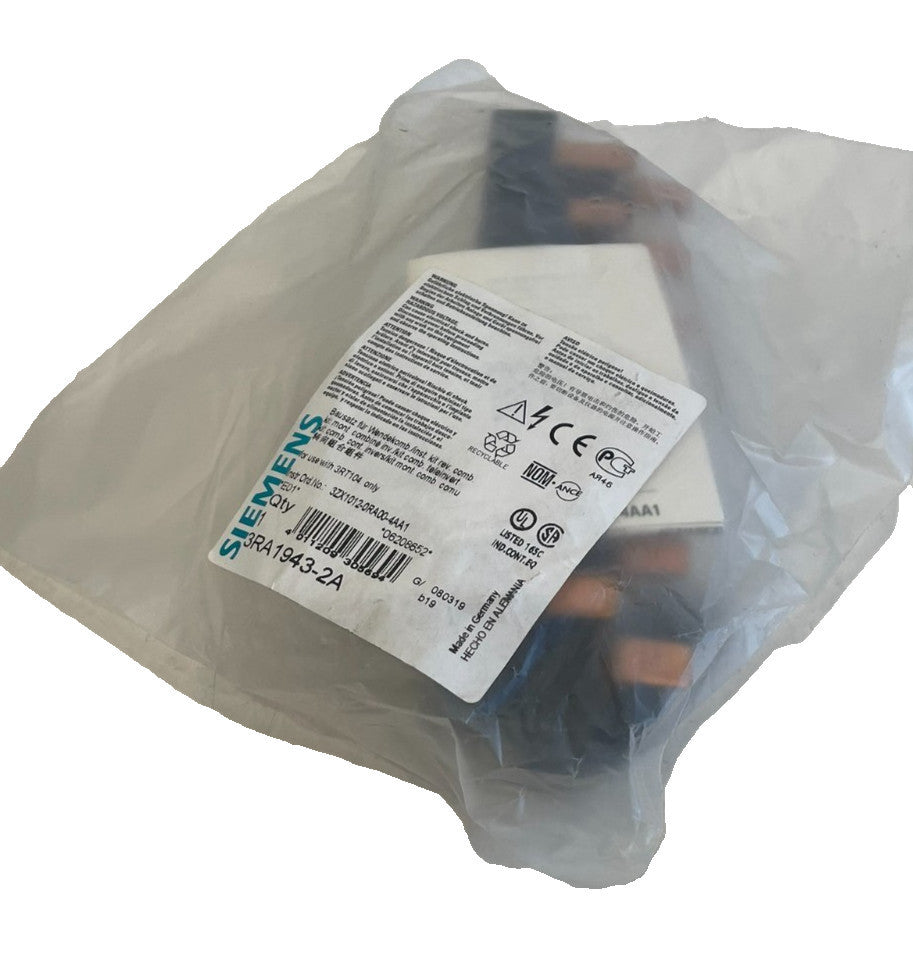 NEW SIEMENS 3RA1943-2A REVERSABLE CONTACTOR KIT 3RA19432A