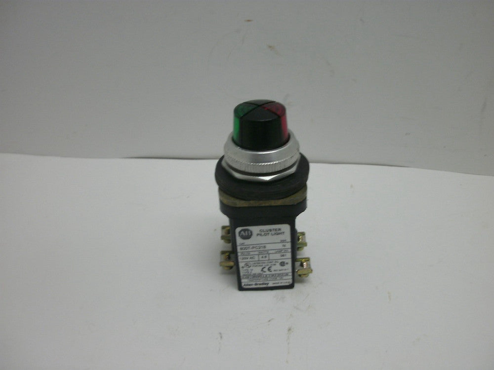 ALLEN BRADLEY 800T-PC216XGXR SER N CLUSTER PILOT LIGHT RED/GREEN 120V AC 4.6W