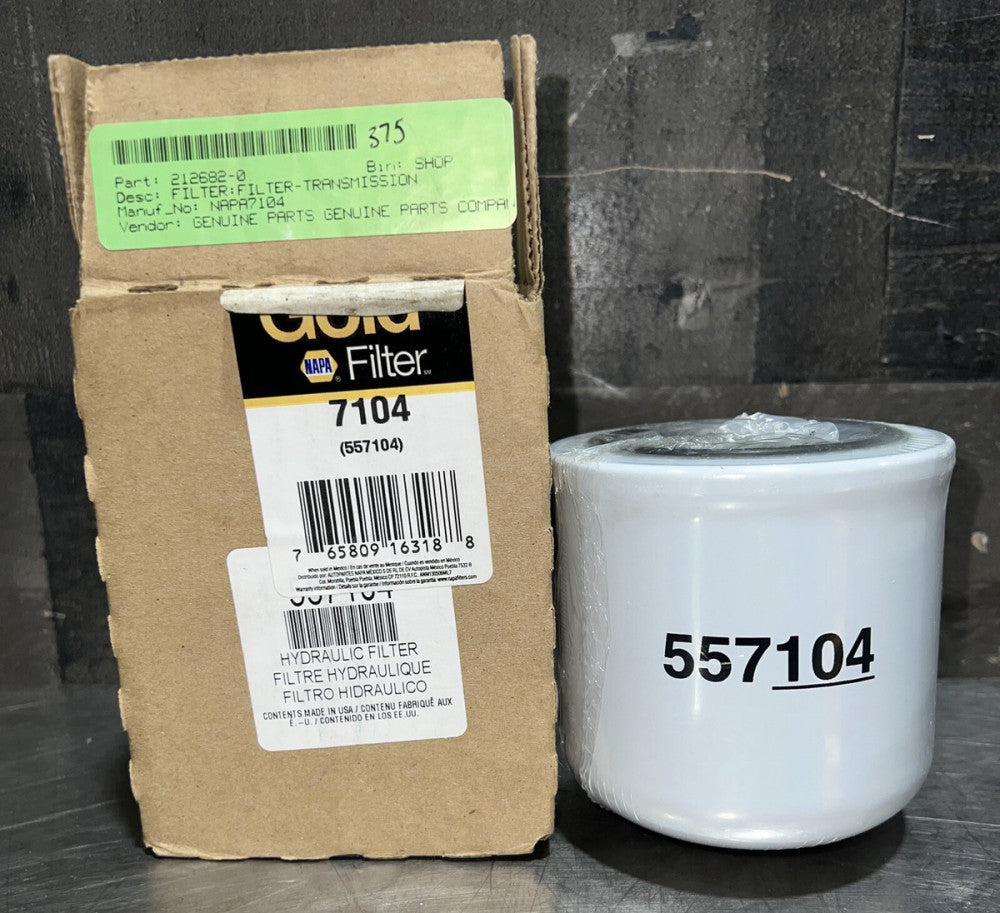 NOS SURPLUS Napa Gold 557104 Hydraulic Fluid Oil Filter 7/8"ID 4-3/4"OD