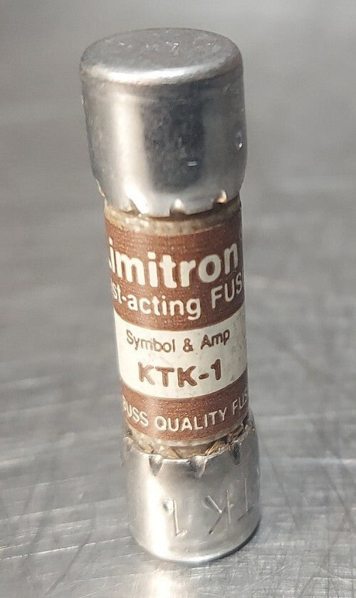 BUSSMANN KTK-1. LIMITRON 1 AMP KTK 1 FUSE 600V *Free Shipping