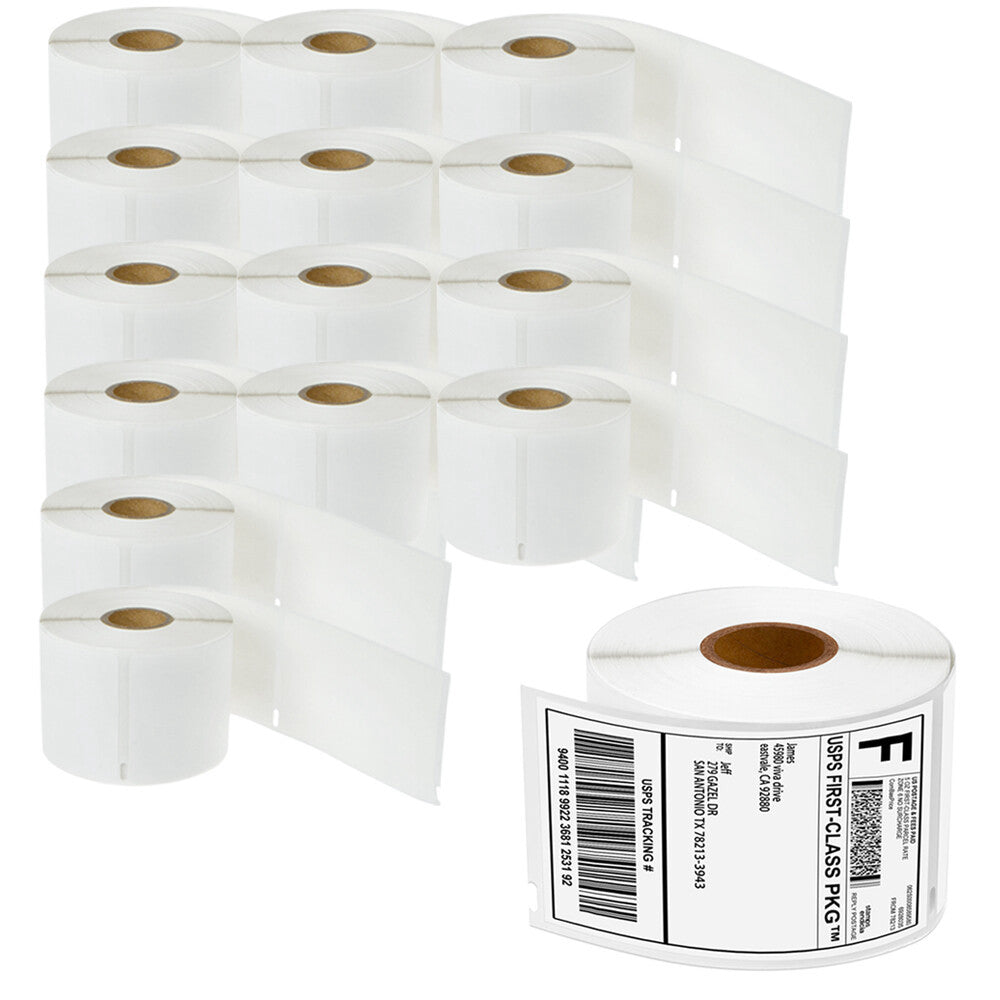 15Rolls 59mmx102mm Large White Shipping 300 Labels 30256 For Dymo LabelWriter