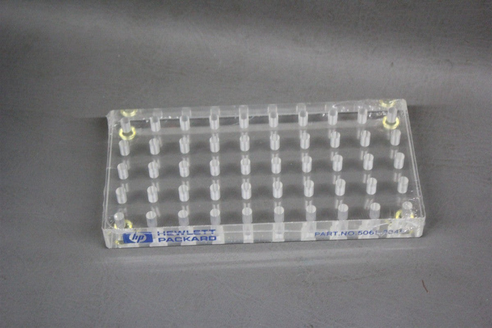 NEW HEWLETT PACKARD HP 50 WELL CLEAR PLEXIGLASS VIAL TRAY 5061-3349