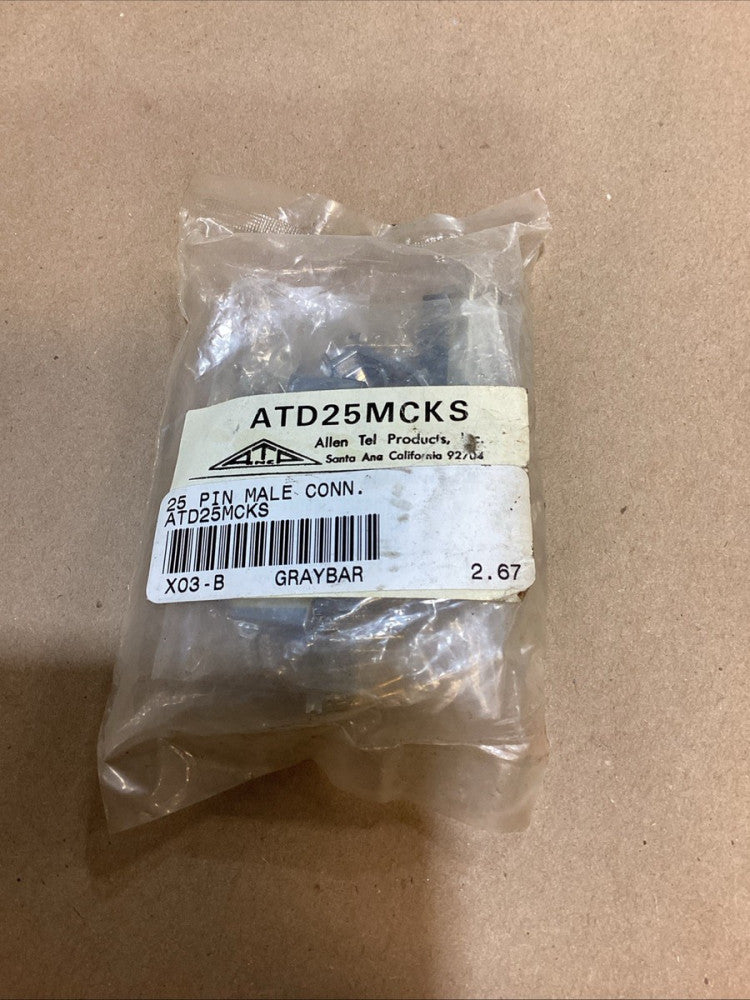 ALLEN TEL, ATD25MCKS, 25 PIN MALE CONNECTOR