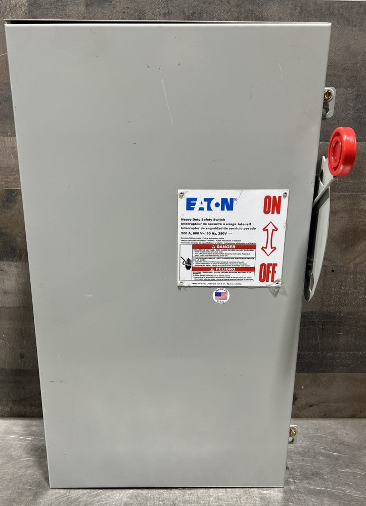 Eaton DH364URK 200A 600V Non-Fusible Safety Switch Disconnect 200 Amp 3R Nos