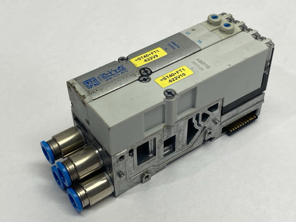 Festo VMPA2-FB-AP-2-1 Sub Base w/ VMPA2-M1H-G-PI Solenoid Valve VMPA2-RP Cover