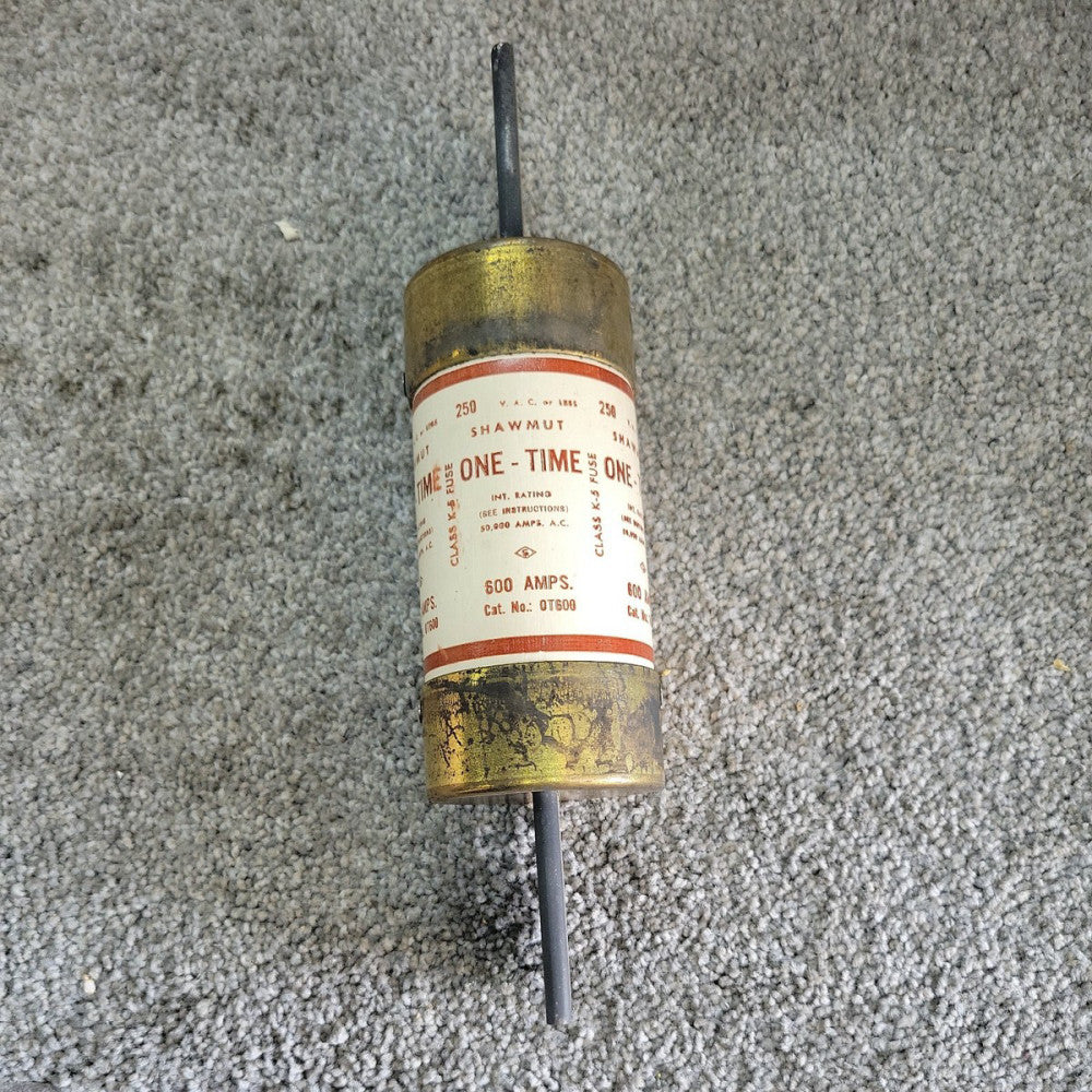 GOULD SHAWMUT ONE-TIME 600AMP FUSE OT600