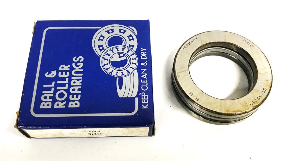 FAG 3-Piece Thrust Ball Bearing 51210 NOS