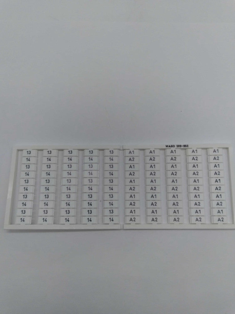 NEW Wago 209-952 Terminal Block Marking Card 