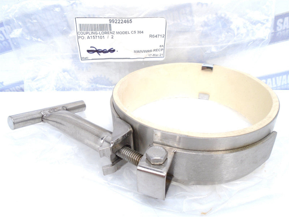 LORENZ - 99222465 - COUPLING C5 525S 304SS NITRILE GASKET 5.25" x 1.75" (NEW)