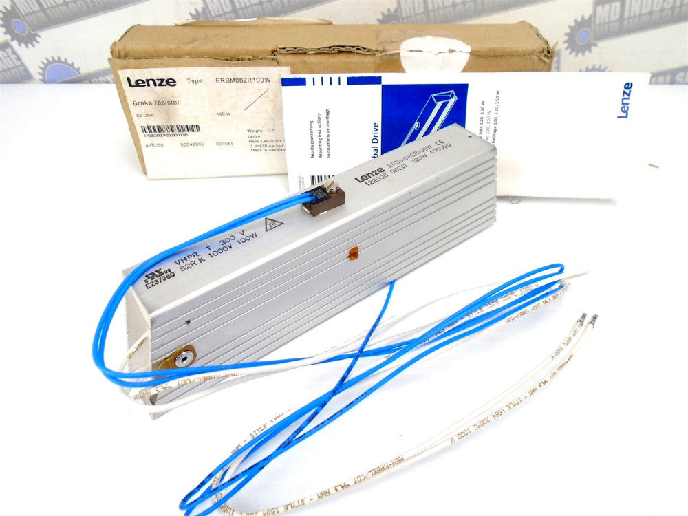 LENZE - ERBM0825R100W - BRAKE RESISTOR - 82 Ω Ohm - 1000V - 100W - EW in BOX)