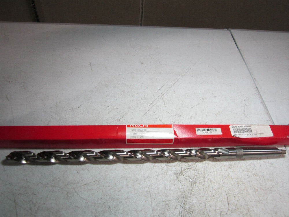 Nachi (1059004) 3/4" Size, 1MT 118° High Speed Steel Taper Shank Drill
