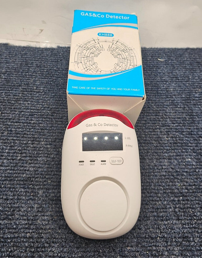Gas & Co Detector KH888 2-in-1 Natural Gas Detector & Carbon Monoxide Alarm
