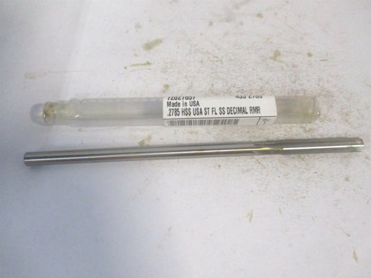 (433-0.2785) 0.2785" x 1-1/2" x 6" Straight Shank HSS 6-Flute Chucking Reamer 
